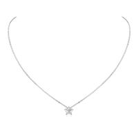 ChicSilver Collar Personalizado Estrella Plata Mujer Colgante Pequeño Polar Plata de Ley 925 Joyería Básica Minimalista Cadena Fina Ajustable Cuello Gargantilla