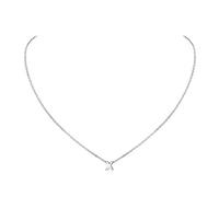 ChicSilver Collar Plata Letra Primera Regalo Mujer Colgante Letra Capital X Madre Joyería Deliciosa Pareja Regalo Aniversario