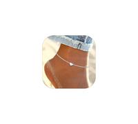 ChicSilver Tobilleras Plata Mujeres Letra J Inicial Tobillera Corazón Romántica Plata de Ley 925 Chapado en Oro Blanco Joyerías Bohemias Tobillos Mar