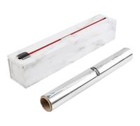 ChicWrap Carrera Dispensador de papel de mármol con rollo de papel de aluminio profesional de 12 pulgadas x 30 pies, dispensador reutilizable con cortador deslizante