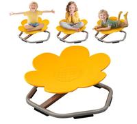 Chidiam Silla Sensorial Giratoria 360º para Niños-Carrusel Terapéutico, Sit & Spin para Autismo y Coordinación Corporal (Amarillo)