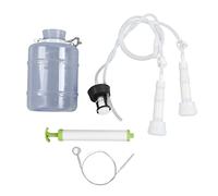 Chidlantu Manual Milking Machine 3000ml, Portable Milking Kit for Cattle Sheep Horses, Hand Operated Milker with Strong Suction Power, PEC Bucket for Home Dairy Farming (Manual 3L para Vaca)