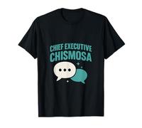 Chief Executive Chismosa Verde Azulado Blanco Gráfico Camiseta