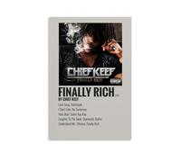 Chief Keef Final Rich Lienzo Póster Decoración Pintura Sala de Estar Arte de Pared Dormitorio Pintura Arte Impresión de Pared Pintura Moderna Casa Boy Habitación Impresión Pintura Chica Vacaciones