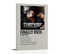 Chief Keef Final Rich Lienzo Póster Decoración Pintura Sala de Estar Arte de Pared Dormitorio Pintura Arte Impresión de Pared Pintura Moderna Casa Boy Habitación Impresión Pintura Niña Vacaciones