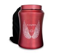 CHIEMOT Urnas grandes para cenizas de hasta 100 kg. Urna de cremaci n decorativa con alas de ngel para adultos, hombre y mujer, con bolsa de ter