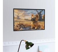 Chien Mignon Dans le désert Puzzle 300 Piezas Aliviar Estrés Profundo Faune Sauvage Rompecabezas Familiar para Hombres Y Mujeres Obra De Arte Decorativo Hogar 300 PCS