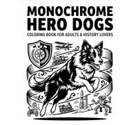 Chiens Héros en Monochrome: Un livre de coloriage haut de gamme, comprenant plus de 30 visuels en haute résolution
