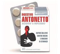 Chiesi Digestivo Antonetto Acidità e Reflusso Rapido Sollievo, 40 Compresse
