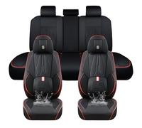 Chifeng Juego completo de fundas universales para asientos de coche, de piel de napa - apto para el 90% de coches, SUV y todoterrenos (negro, para Dacia Duster)
