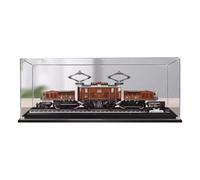 CHIFENMS Vitrina acrílica compatible con locomotora Lego 10277 Cocodrilo, caja expositora a prueba de polvo (solo funda) (juegos de LEGO no incluidos) (2 mm)