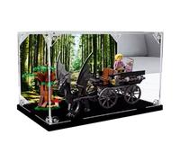CHIFENMS Vitrina acrílica transparente para Lego 76400 Carriage, caja de almacenamiento transparente a prueba de polvo, caja de almacenamiento con soporte (solo estuche) (3 mm)