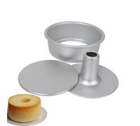 Chiffon Cake Baking Pan With Loose Bottom, Round Aluminium Alloy Nonstick Mould For Cakes Cupcakes Muffins, Easy Release Durable, Essential Kitchen Bakeware Tool