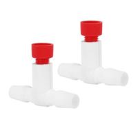 Chiffonade 2 interruptores de válvula de aire de plástico, control de ajuste fino para MS Protein Skimmer Aquarium Fish Tank Regulador de flujo de aire