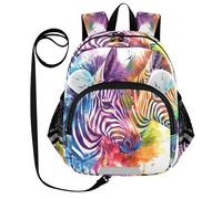 CHIFIGNO Mochila para niños pequeños, niñas, mini mochila de viaje, mochilas infantiles, mochila infantil, Acuarela Cebras Lindas, M, lindo