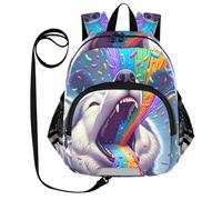 CHIFIGNO Mochila para niños y niñas, mini mochila de viaje para niños mochilas escolares preescolares mochilas de jardín de infantes, perro divertido, medio, lindo, Perro Divertido, M, lindo