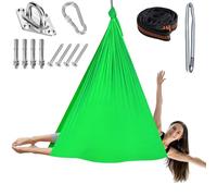Chihee Hamaca de Yoga aéreo para inversiones y flexibilidad Hamaca de suspensión de poliéster estiramientos de Yoga y meditación - Fácil instalación con Kit de Montaje Seguro
