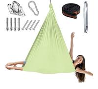 Chihee Hamaca de Yoga aéreo para inversiones y flexibilidad Hamaca de suspensión de poliéster estiramientos de Yoga y meditación - Fácil instalación con Kit de Montaje Seguro
