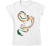 Chihiro and Spirit of The Kohaku River - Camiseta para mujer, color blanco, blanco, M