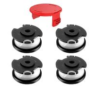 CHIHOLEN 4 bobinas de hilo compatibles con Einhell TLE-03,bobina de hilo de repuesto para Einhell GE-CT 18/28 Li, GE-CT 18/28 Li TC, GE-CT 18/260 Li, Ø1,6mm-4,9m(4 Bobin 1 Tapa)