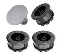 CHIHOLEN 4 Bobinas de Hilo para Cortabordes Compatible con F016800570, Bobina de Hilo de para Bosch UniversalGrassCut 18 18-26 18-260, Ø1,65mm 6,1m, con cubierta de bobina 1600A01R5J(4 Bobina+1 Tapa)