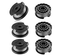 CHIHOLEN Bobina de Hilo Cortabordes Compatible con F016800569/F16800385, Apto para Bosch Art 23 SL/26 SL, EasyGrassCut 23/26/18/18-230/18-260/18-26, Ø1,65mm 4,9m (6 Bobinas)