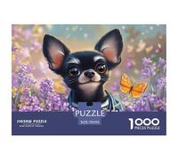Chihuahua 1000 Pieces Jigsaw Puzzles For Adults Challenging Game Stress Relieving Entertainment Exercise The Memory of The Brain For Adults Gifts 70x50cm/1000pcs