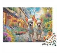 Chihuahua 1000 Piezas Cartón Extra Grueso Rompecabezas Premium Amantes De La Familia Entrenamiento Cerebral Decoración De Paredes Paquete De Valor 38x26cm/1000pcs