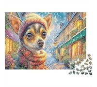 Chihuahua 1000 Piezas Papel Ecológico Paquete De Rompecabezas para Adultos Y Niños De 12 Años Juego De Familia Decoración De Paredes Paquete De Valor 38x26cm/1000pcs