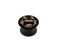 Chihuahua 5 etapas del Hambre Divertido Regalo para Amantes de los Perros PopSockets PopGrip Adhesivo