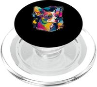 Chihuahua | Arte Colorido Salvador Dali Perro PopSockets PopGrip para MagSafe