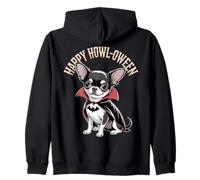 Chihuahua Aullido de Halloween Chihuahua Sudadera con Capucha