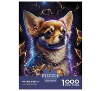 Chihuahua con Aura Mágica 1000 Piezas Adultos Puzzle DecoracióN Familiar DecoracióN Familiar Juego Desafiante 70x50cm/1000pcs