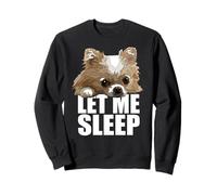 Chihuahua de pelo largo Let Me Sleep Chiwawa, amante de los perros Sudadera