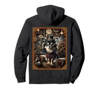 Chihuahua de Pelo Largo Steampunk Científico Loco Sudadera con Capucha