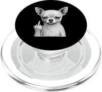 Chihuahua Dedo Medio sarcástico Amante de los Perros PopSockets PopGrip para MagSafe