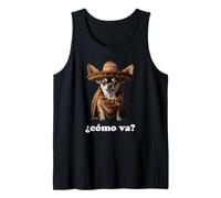 Chihuahua Divertido y español - ¿Cómo Va? (¿Cómo va? Camiseta sin Mangas