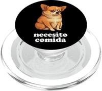 Chihuahua Divertido y español I Need Food PopSockets PopGrip para MagSafe