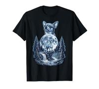 Chihuahua Dog Howling to The Moon Funny Meme 90's Men Women Camiseta