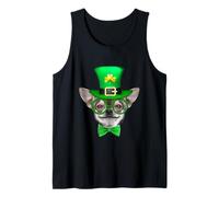 Chihuahua Dog Leprechaun St Patricks Day Funny Dog Lover Camiseta sin Mangas