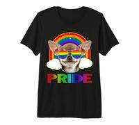 Chihuahua Dog LGBT Rainbow Gay Lesbian Funny LGBTQ Pride Camiseta Premium