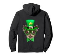 Chihuahua Dog St Patricks Day Leprechaun Lucky Shamrock Sudadera con Capucha