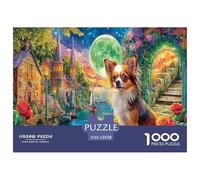 Chihuahua en Londres: Regalo Divertido de 1000 Piezas: Chihuahua bajo la Luna Llena para Adultos y niños, Actividad para el hogar, Regalo de 52 x 38 cm (1000 Piezas)