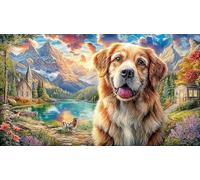 Chihuahua-Gazing-at-Glowing-Butterfly-and-Jar-of-Stars 1000 Piezas Puzzle Reciclado Juego Familiar Divertido para Adultos Desafiante Actividad en casa 70x50/1000pcs