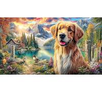 Chihuahua-Gazing-at-Glowing-Butterfly-and-Jar-of-Stars Puzzle de 1000 Piezas Reciclado Regalo Divertido Juego Educativo para Adultos Desafiante Idea de Regalo 70x50/1000pcs