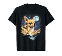 Chihuahua Howling to The Moon Funny Dog Meme Camiseta