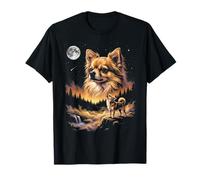 Chihuahua Howling to The Moon Funny Dog Meme Camiseta