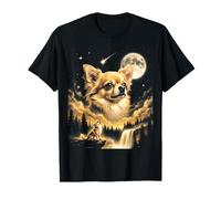 Chihuahua Howling to The Moon Funny Dog Meme Camiseta