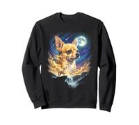 Chihuahua Howling to The Moon Funny Dog Meme Sudadera