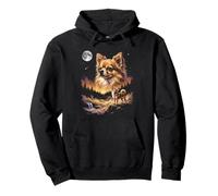 Chihuahua Howling to The Moon Funny Dog Meme Sudadera con Capucha